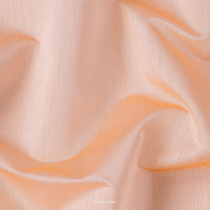 Fabric Pandit Fabric Light Peach Color Plain Chanderi Fabric (Width 43 Inches)