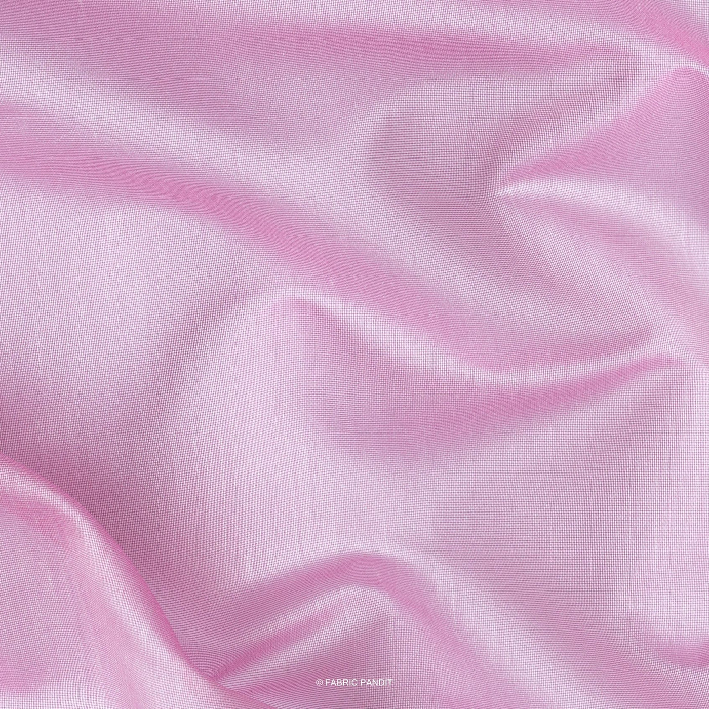 Fabric Pandit Fabric Light Pink Color Plain Chanderi Fabric (Width 43 Inches)