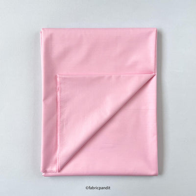 Fabric Pandit Fabric Men's Baby Pink Cotton Shirting Fabric (Width 58 Inch)