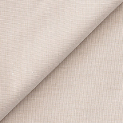 Fabric Pandit Fabric Men's Beige Cotton Yarn Dyed Shirting Fabric (Width 58 inch)