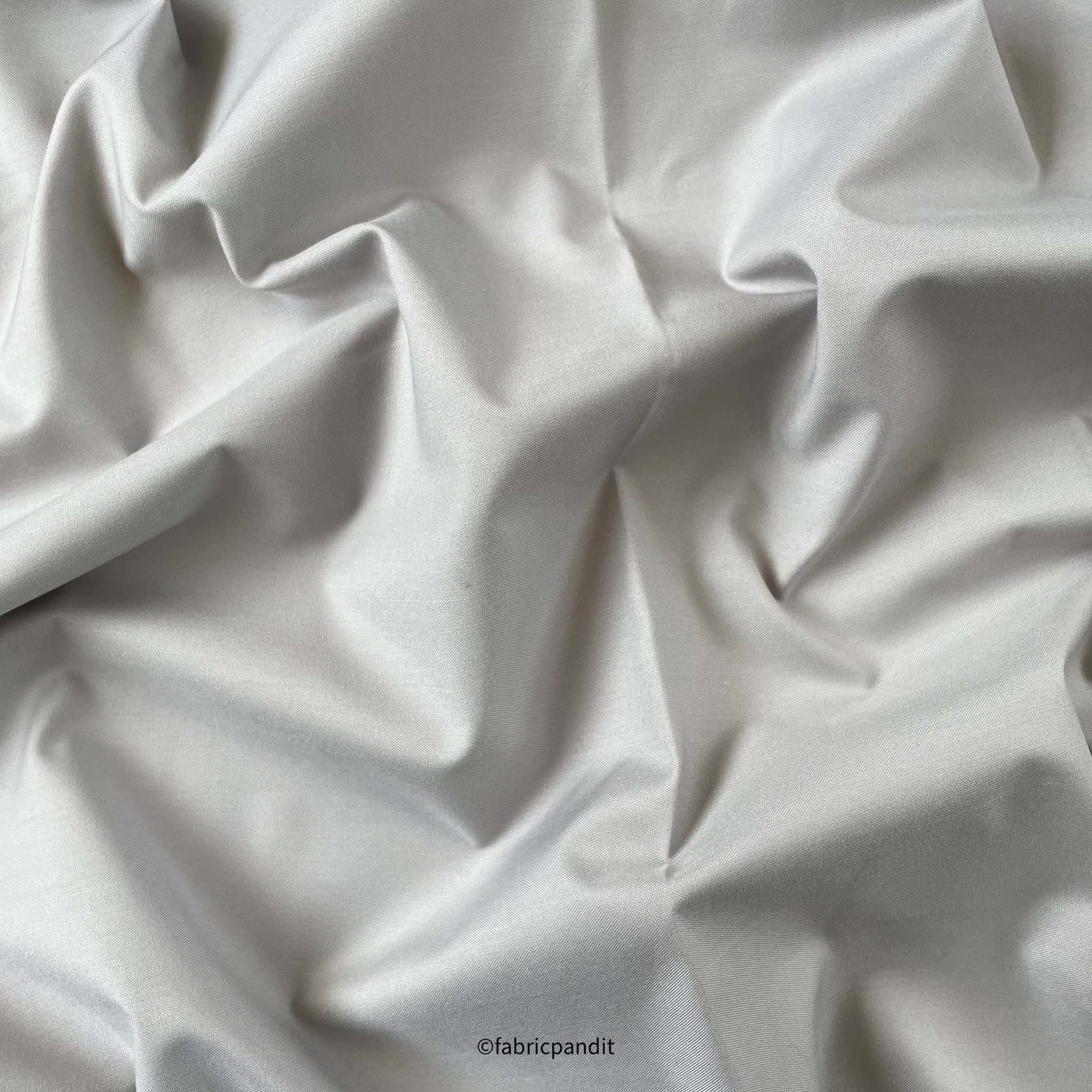 Fabric Pandit Fabric Men's Light Grey Cotton Shirting Fabric (Width 58 Inch)