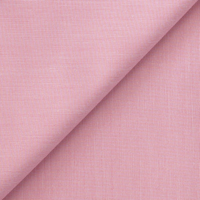 Fabric Pandit Fabric Men's Pastel Pink Cotton Yarn Dyed Shirting Fabric (Width 58 inch)