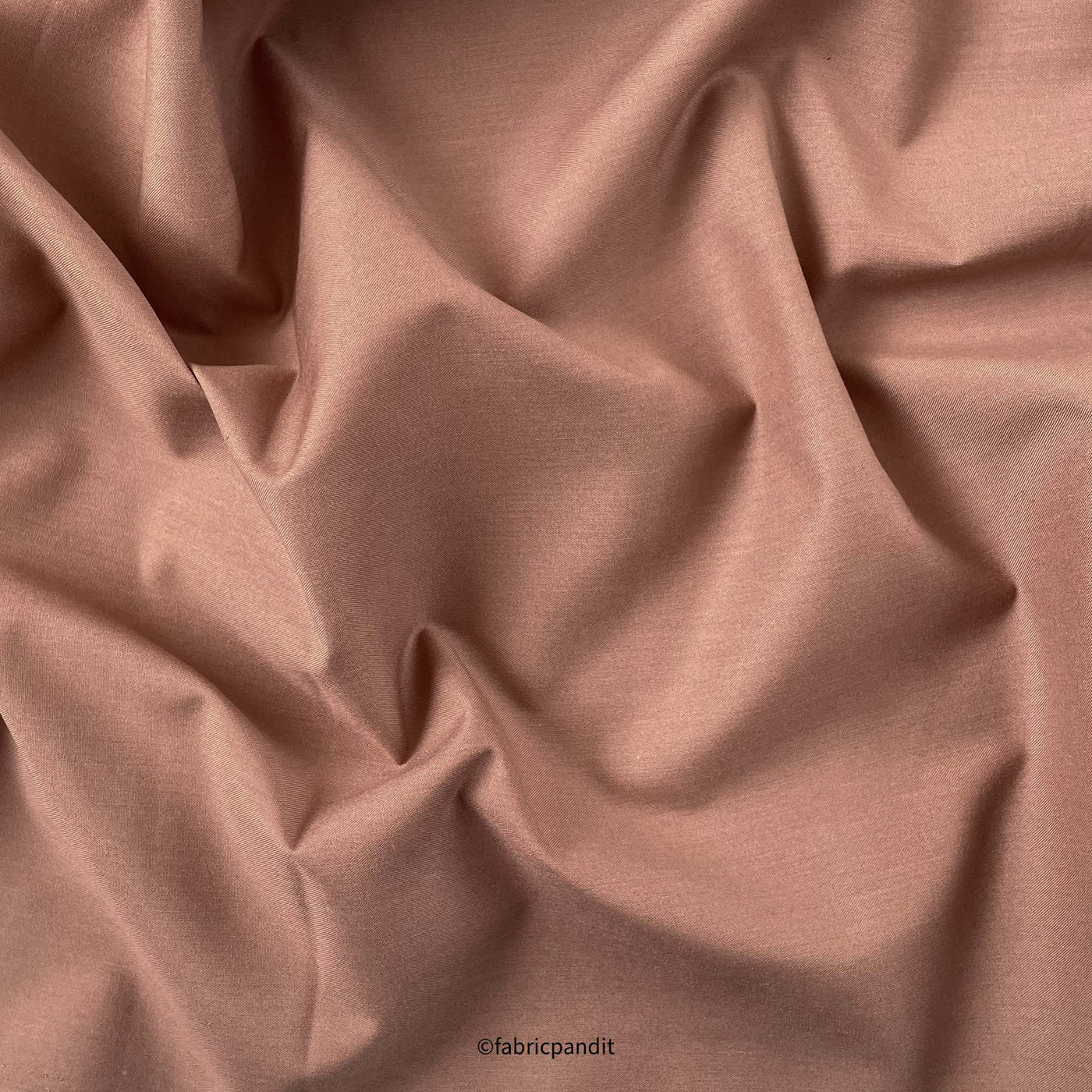 Fabric Pandit Fabric Men's Soft Brown Cotton Shirting Fabric (Width 58 Inch)