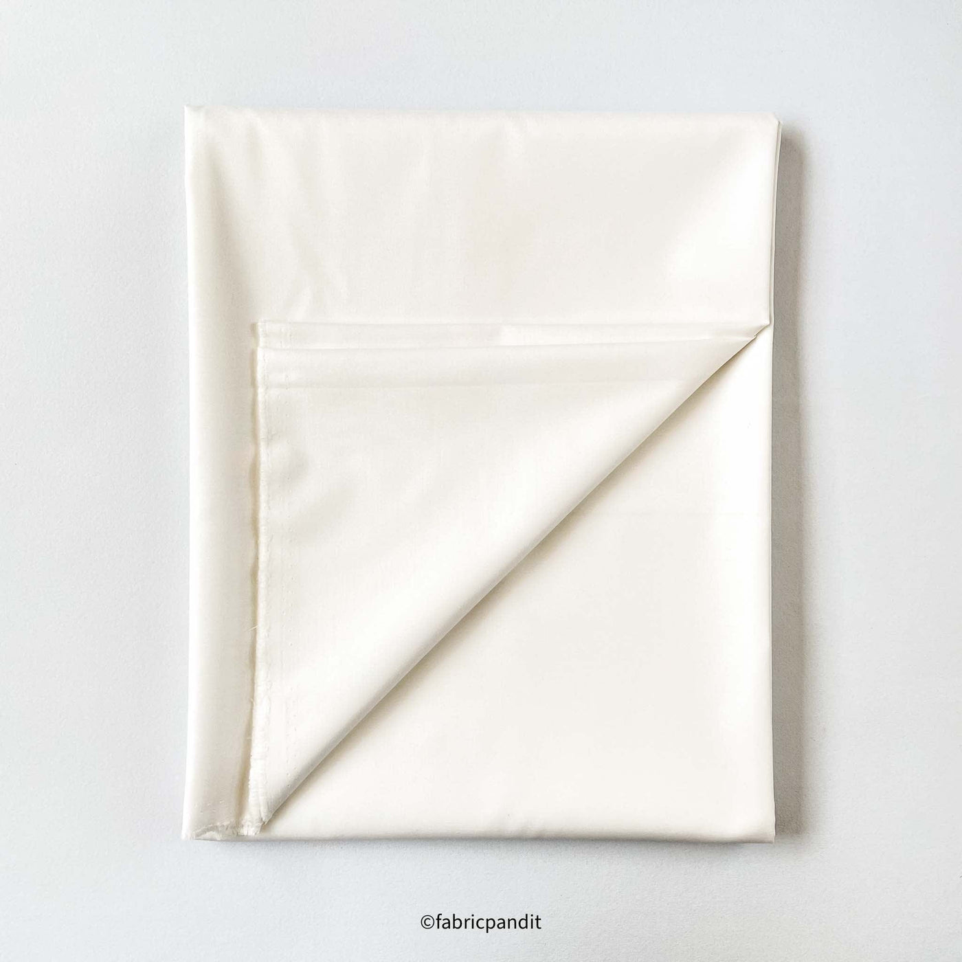 Fabric Pandit Fabric Men's Soft White Cotton Shirting Fabric (Width 58 Inch)