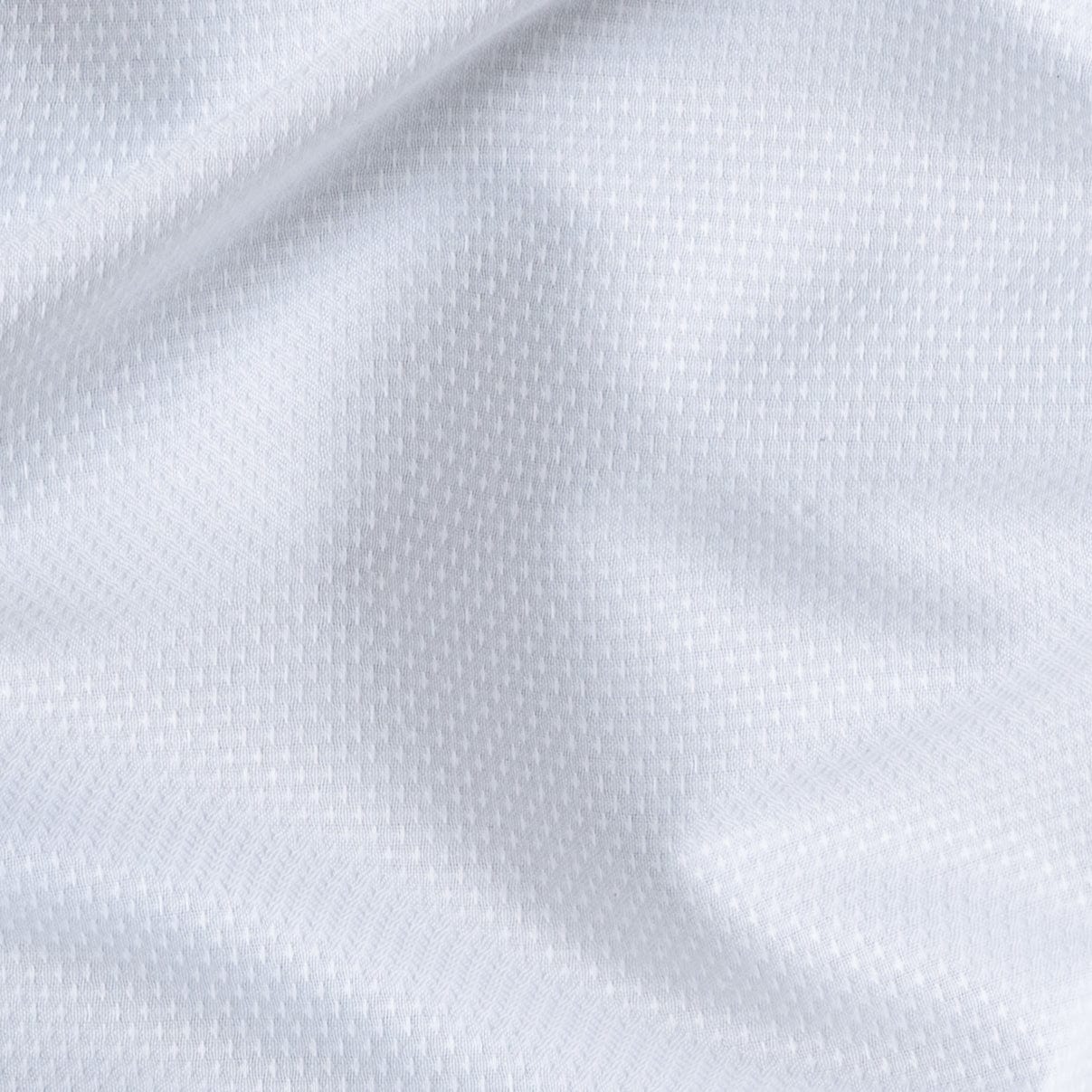 Fabric Pandit Fabric Men's White Diamonds Pattern Cotton Satin Dobby Luxury Shirting Fabric (Width 58 inch)