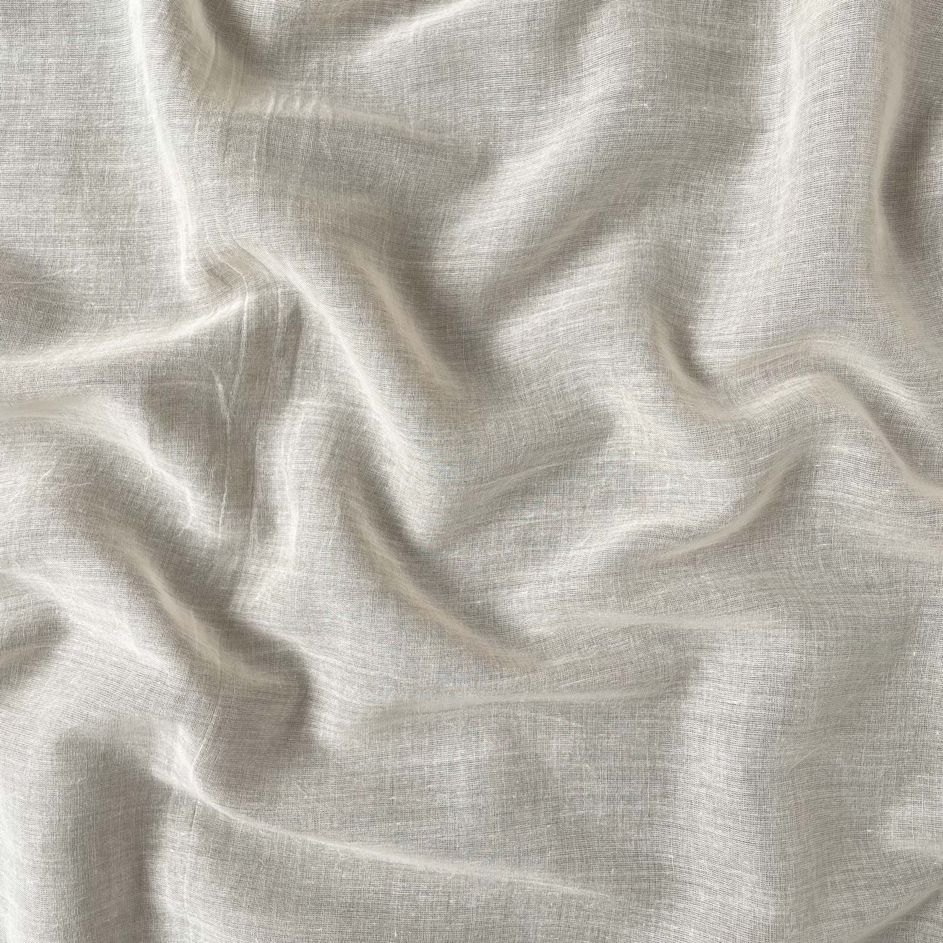 Fabric Pandit Fabric Off-White Dyeable Pure Mul Cotton Plain Fabric (Width 46 Inches, 52 Gms)