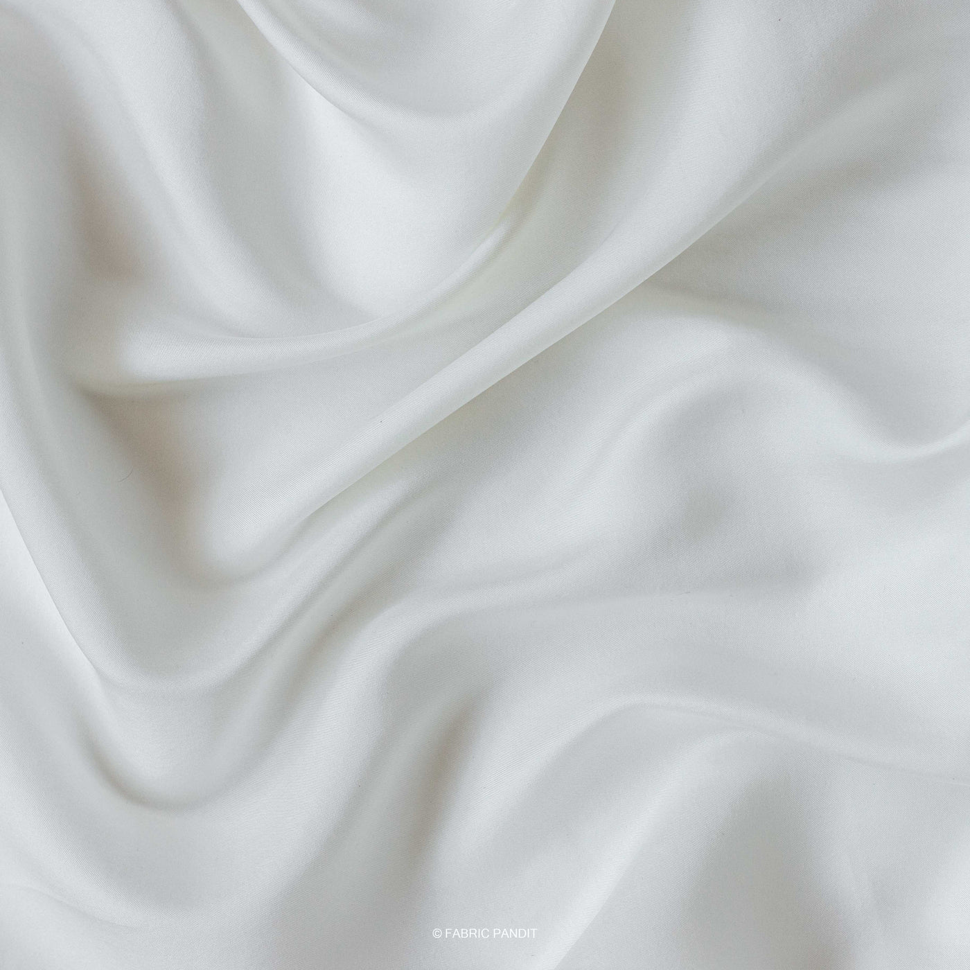 Fabric Pandit Fabric Off White Plain Premium Tussar Silk Fabric