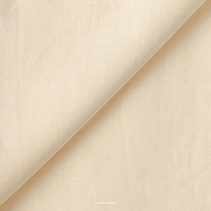 Fabric Pandit Fabric OffWhite Plain Premium 60 Lea Pure Linen Fabric (Width 58 inch)