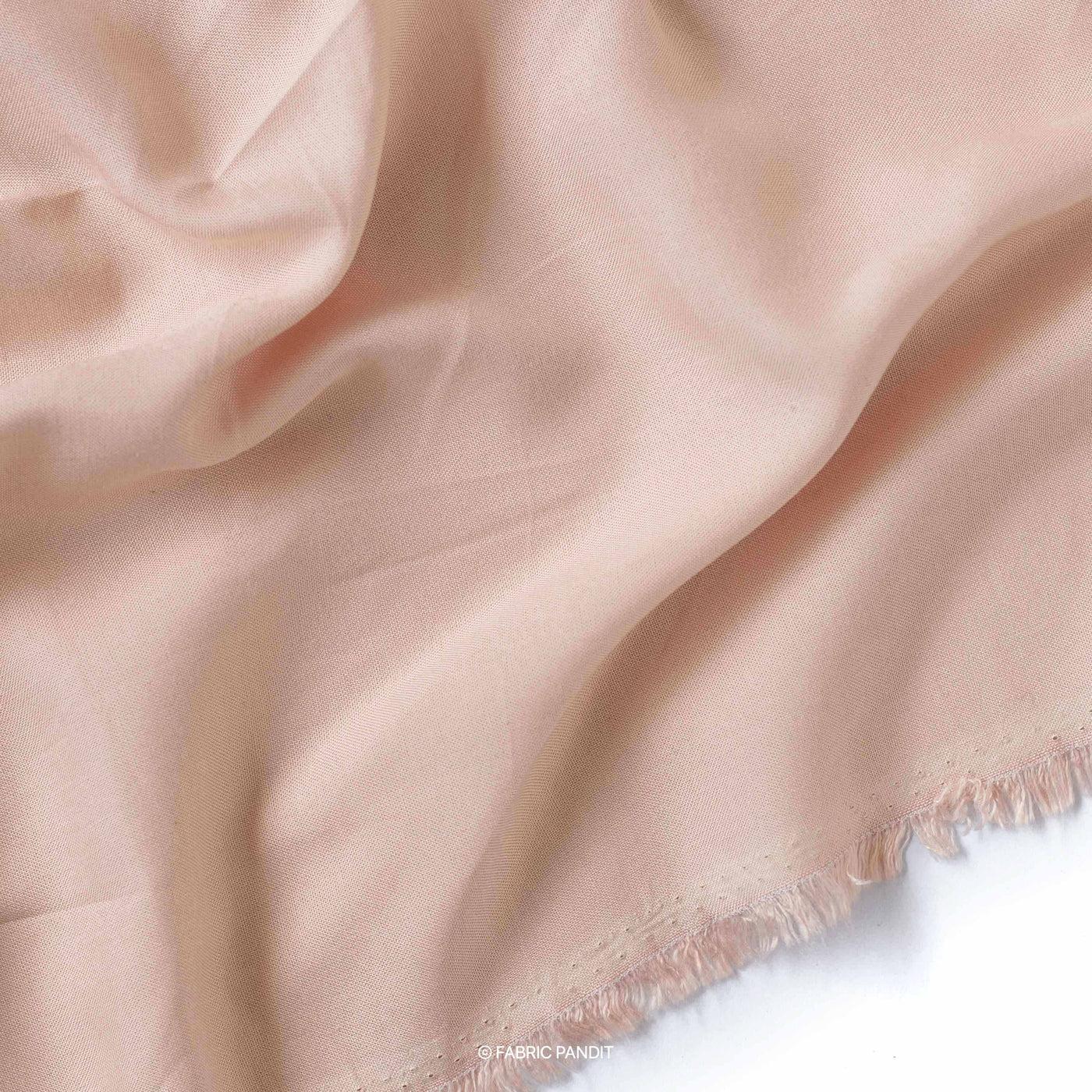 Fabric Pandit Fabric Oyster Pink Color Pure Rayon Fabric