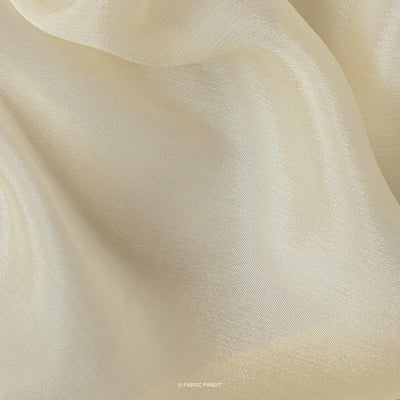 Fabric Pandit Fabric Pale Peach Plain Pure Viscose Chinnon Chiffon Fabric (Width 45 Inches)