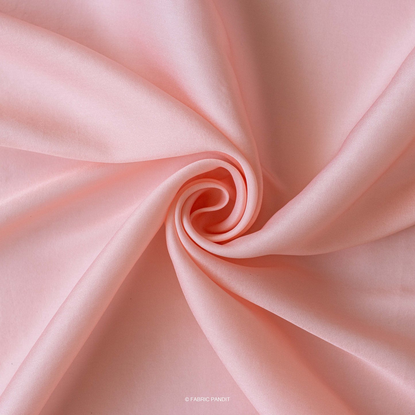 Fabric Pandit Fabric Pearl Blush Plain Premium Tussar Silk Fabric