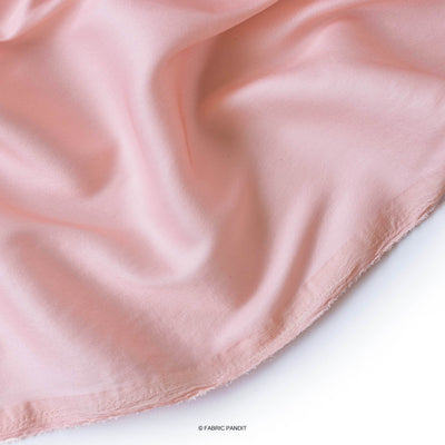 Fabric Pandit Fabric Pearl Blush Plain Premium Tussar Silk Fabric