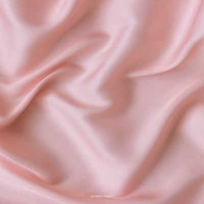 Fabric Pandit Fabric Pearl Blush Plain Premium Tussar Silk Fabric