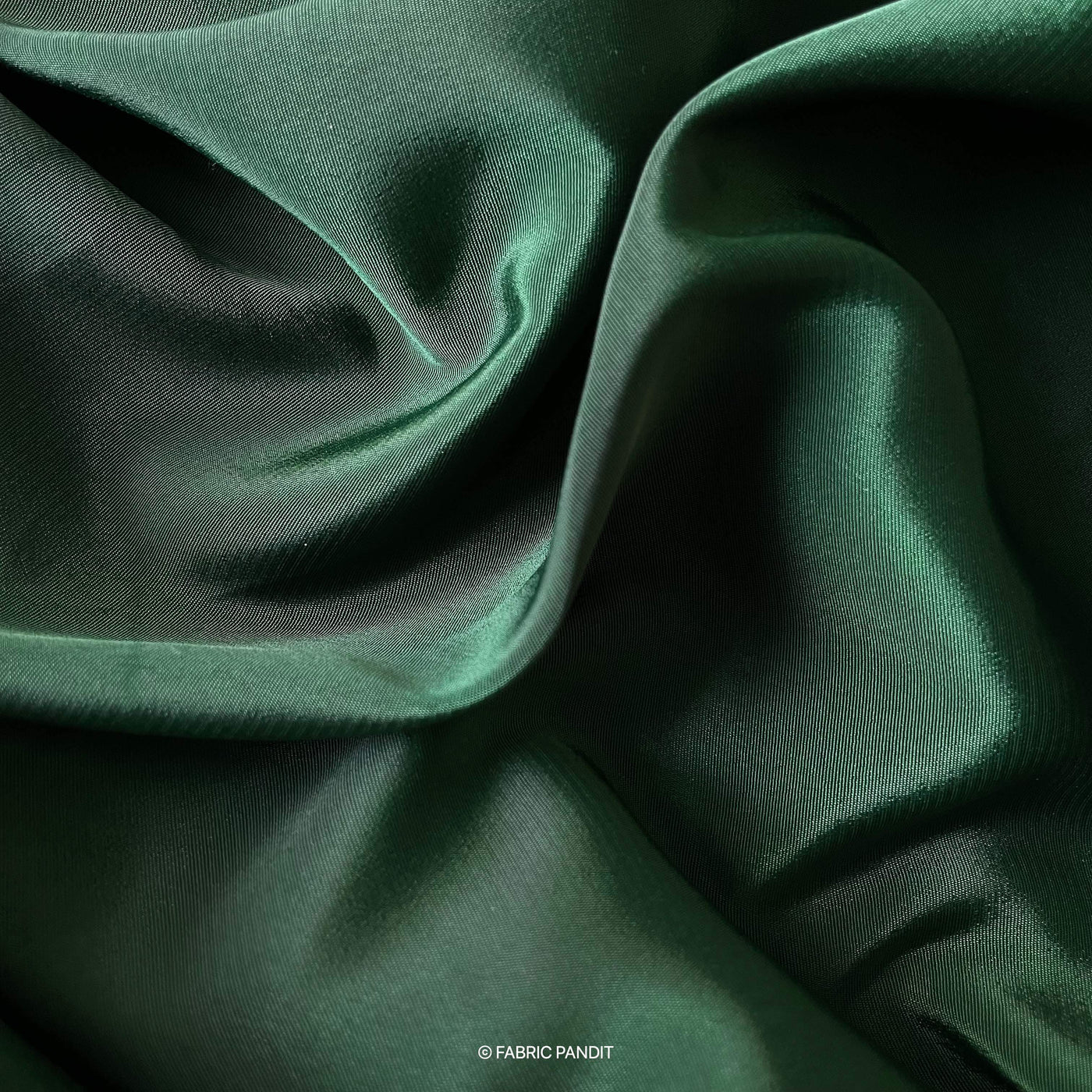 Pine Green Premium French Crepe Fabric (Width 44 inches) – Fabric Pandit