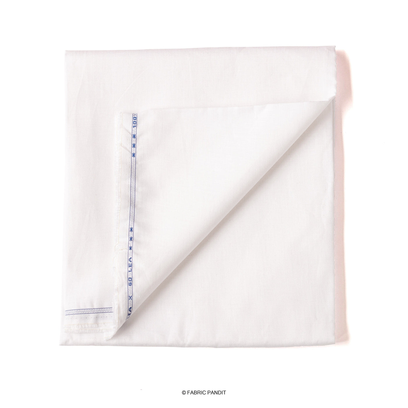 DEVDUSHYA 60 Lea Plain White Linen Shirting Fabric, GSM: 128 gsm