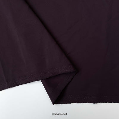 Fabric Pandit Fabric Regal Purple Satin Luxury Suiting Fabric (Width 58 Inches)