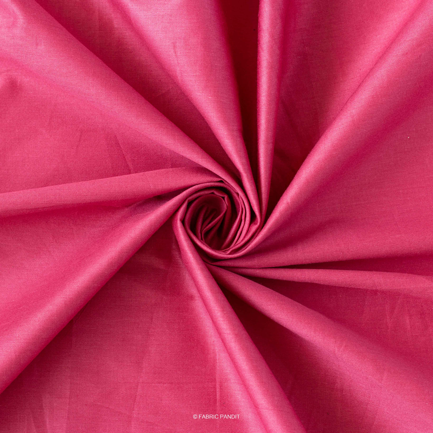 Rose Pink Color Plain Cotton Satin Fabric (Width 42 Inches) – Fabric Pandit