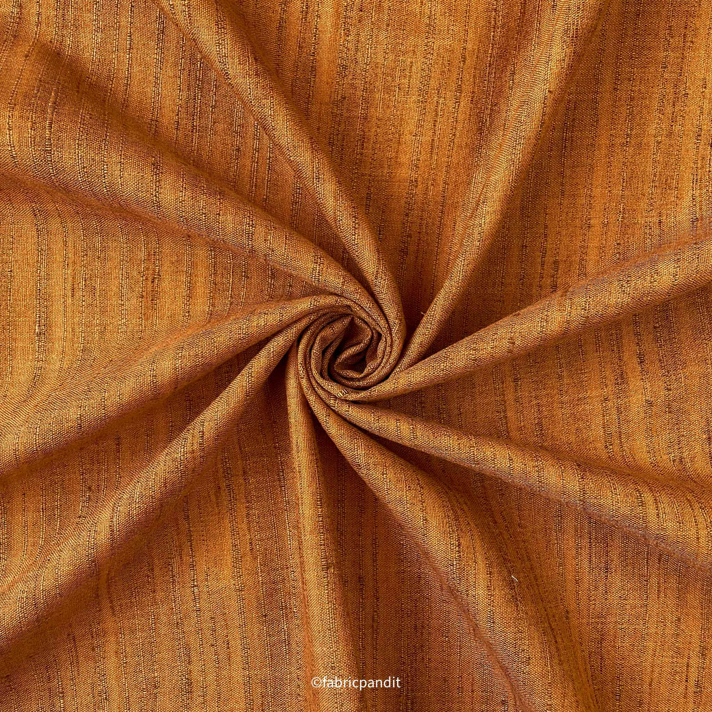 Fabric Pandit Fabric Rust Color Bhagalpuri Woven Cotton Slub Kurta Fabric (Width 58 Inches)
