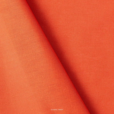 Fabric Pandit Fabric Rust Color Pure Cotton Linen Fabric