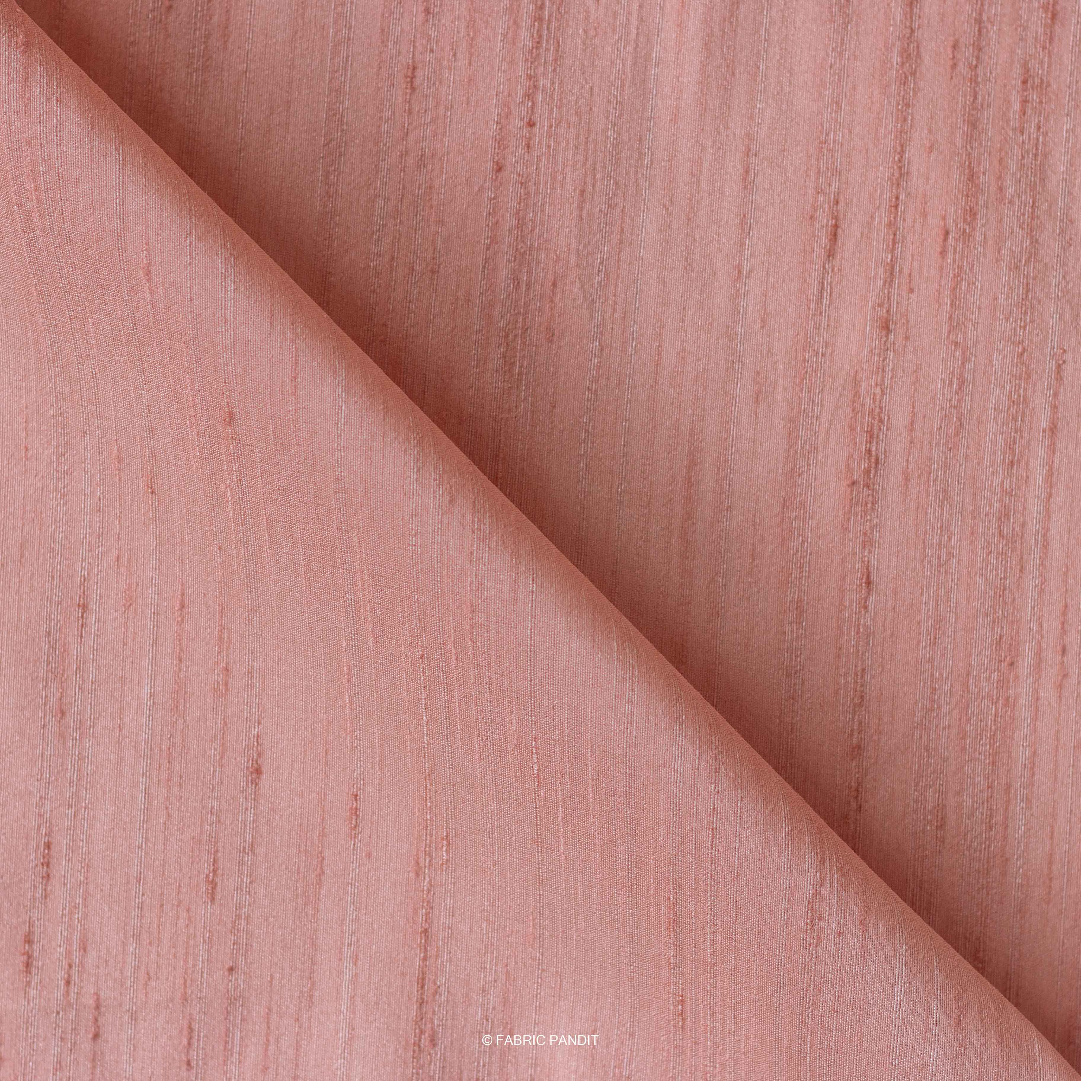 Dusty Salmon Pink Luxury Plain Cotton Linen Fabric 10 Colours