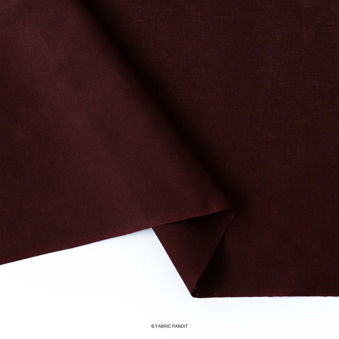 Fabric Pandit Fabric Seal Brown Pure Cotton Linen Fabric