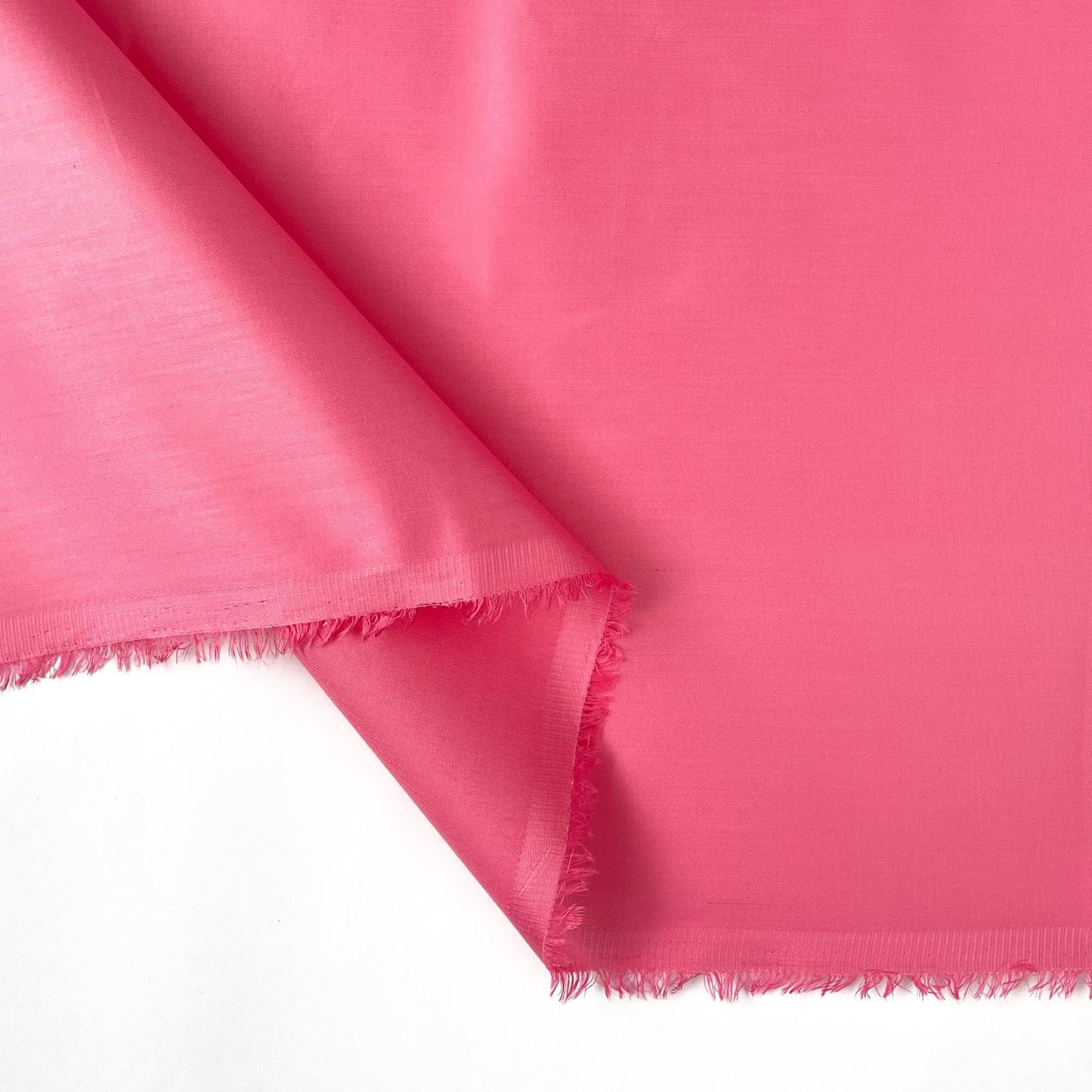 Fabric Pandit Fabric Shiny Pink Plain Cotton Satin Fabric (Width 42 Inches)