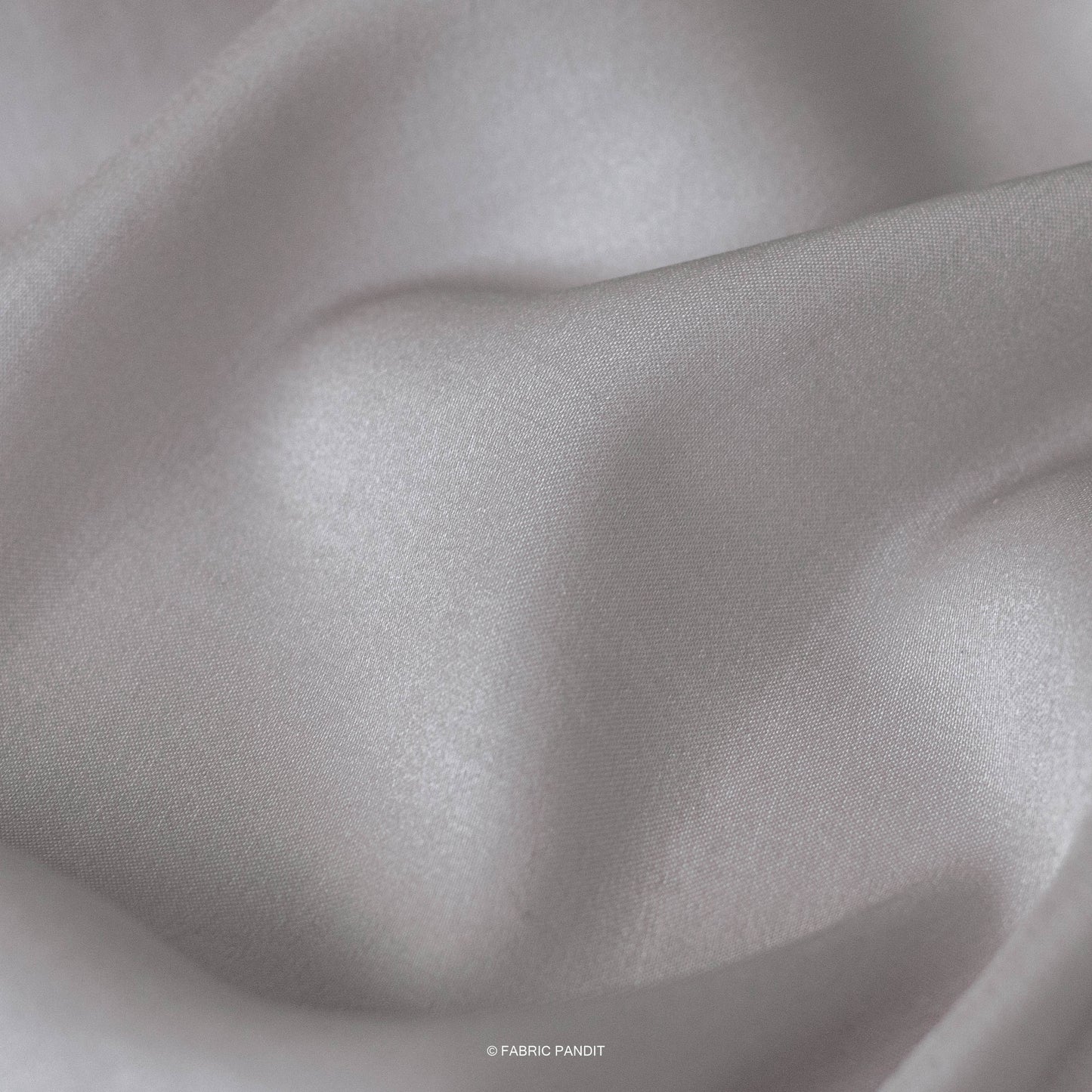 Fabric Pandit Fabric Silver Grey Plain Premium Tussar Silk Fabric