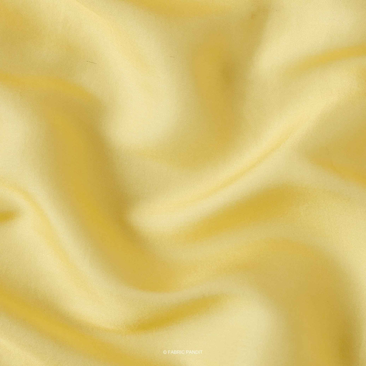 Fabric Pandit Fabric Sunshine Yellow Plain Premium Tussar Silk Fabric