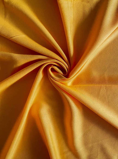 Fabric Pandit Fabric Turmeric Yellow Color Pure Rayon Fabric