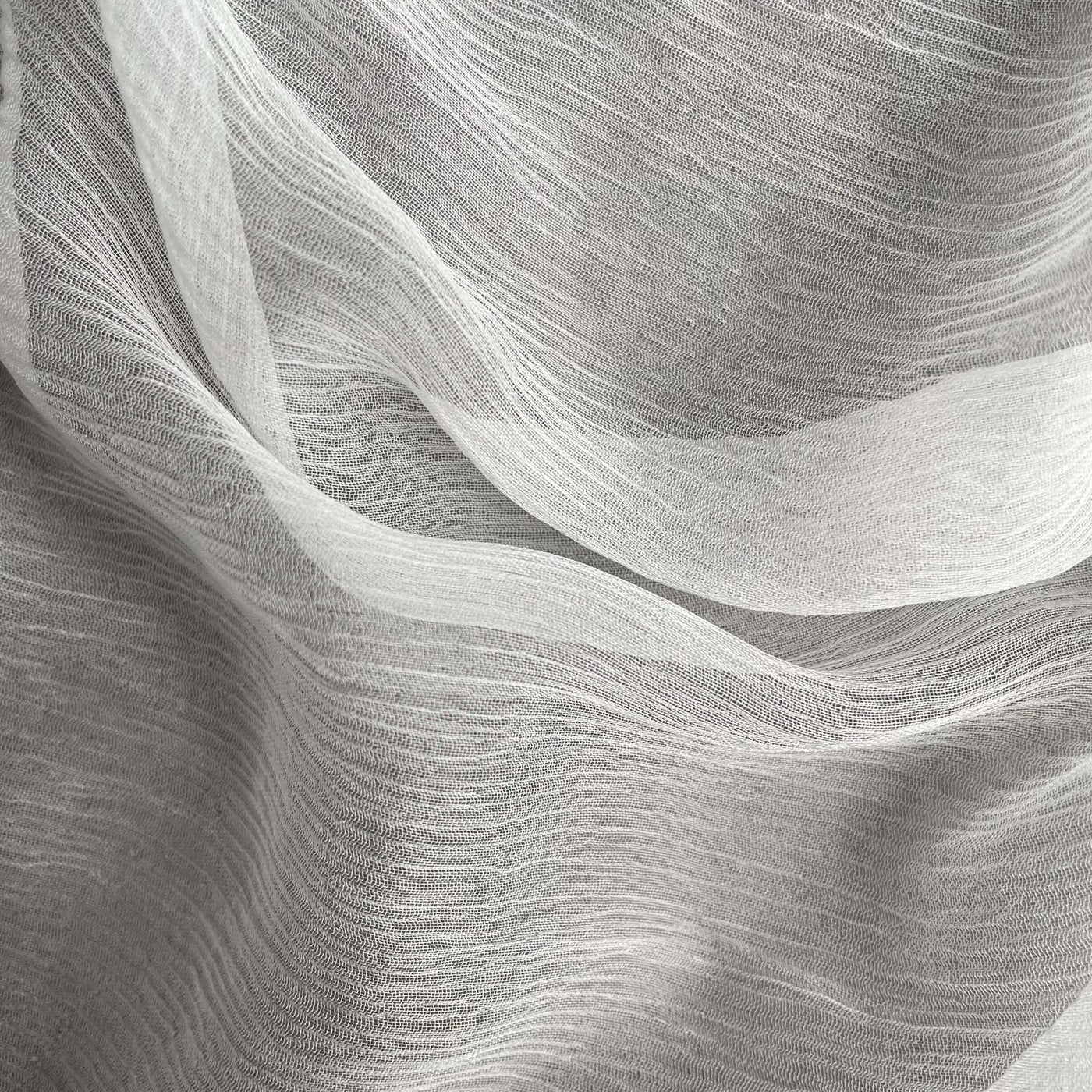 Fabric Pandit Fabric White Dyeable Pure 30X30 Bemberg Chiffon Plain Fabric (Width 36 Inches, 31 Gms)