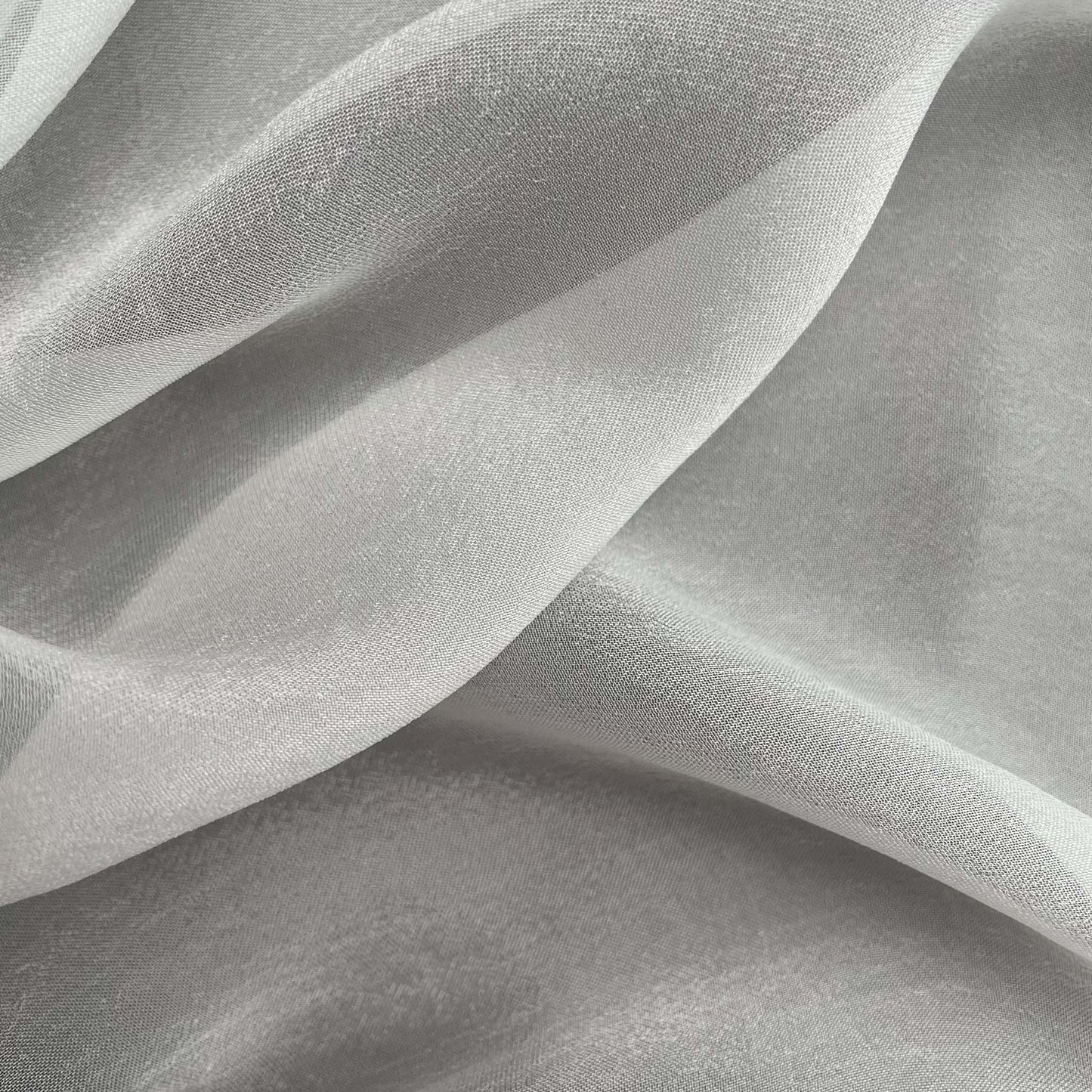 Fabric Pandit Fabric White Dyeable Pure 30X30 Bemberg Crepe Plain Fabric (Width 45 Inches, 44 Gms)