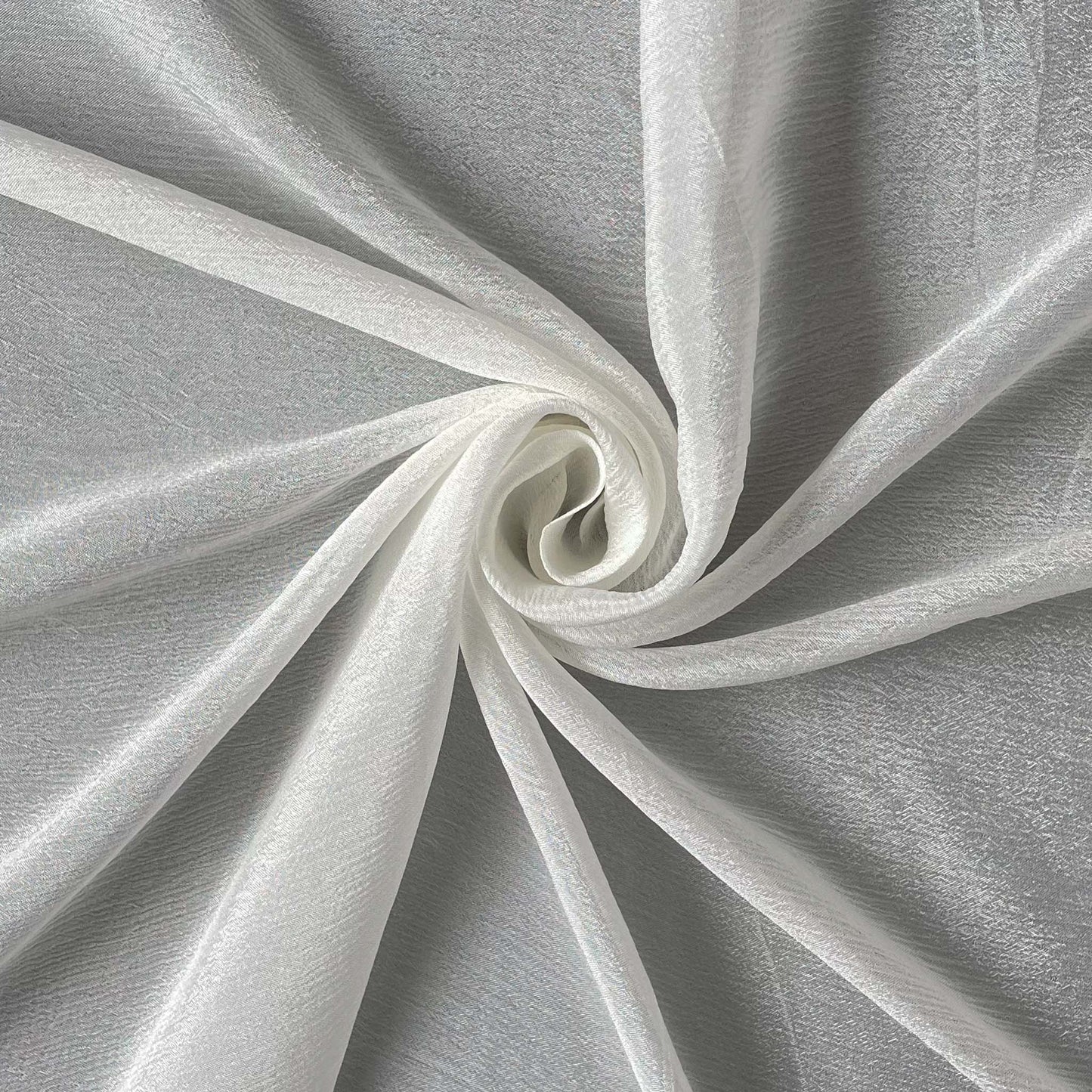 Fabric Pandit Fabric White Dyeable Pure 40*40 Viscose Chinnon Chiffon Plain Fabric (Width 40 Inches, 52 Gms)