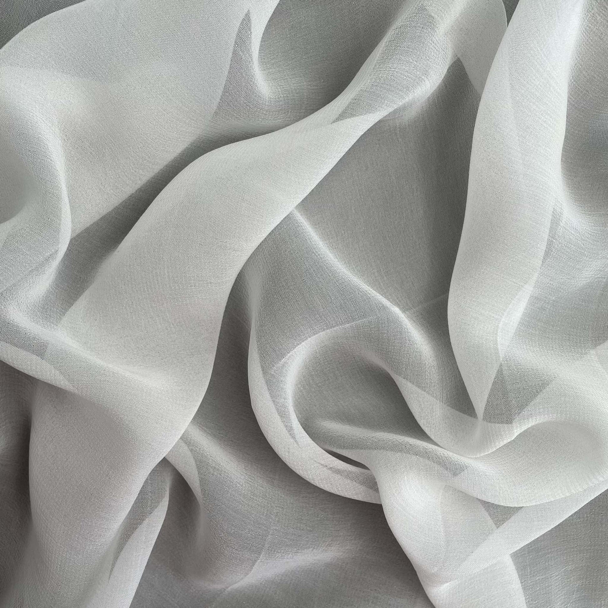 Fabric Pandit Fabric White Dyeable Pure 50*50 Viscose Georgette Plain Fabric (Width 44 inches, 45 Gms)