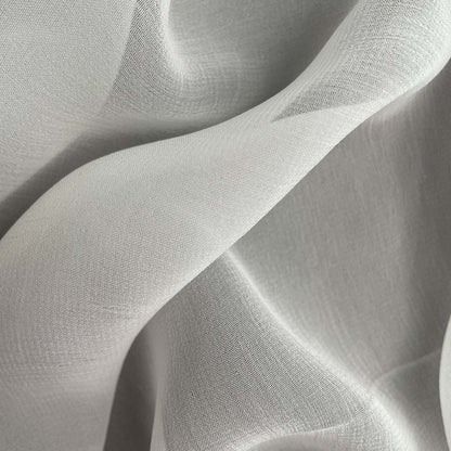 Fabric Pandit Fabric White Dyeable Pure 50*50 Viscose Georgette Plain Fabric (Width 44 inches, 45 Gms)