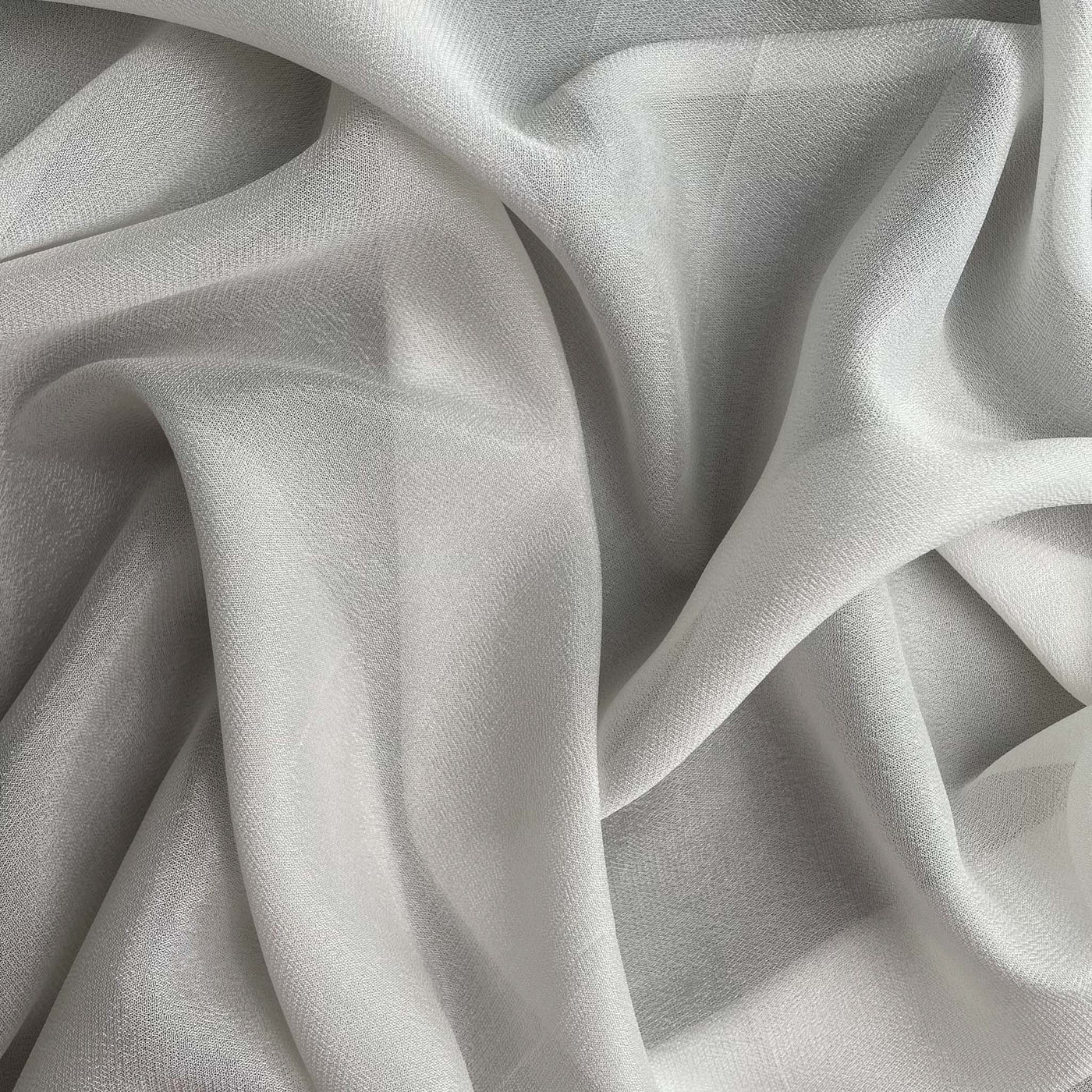 Fabric Pandit Fabric White Dyeable Pure 75X75 Viscose Crepe Plain Fabric (Width 40 Inches, 72 Gms)