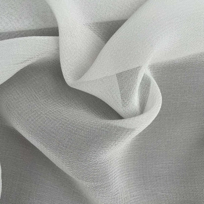 Fabric Pandit Fabric White Dyeable Pure 75X75 Viscose Georgette Plain Fabric (Width 43 Inches, 84 Gms)