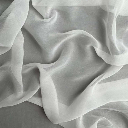 Fabric Pandit Fabric White Dyeable Pure 75X75 Viscose Georgette Plain Fabric (Width 43 Inches, 84 Gms)