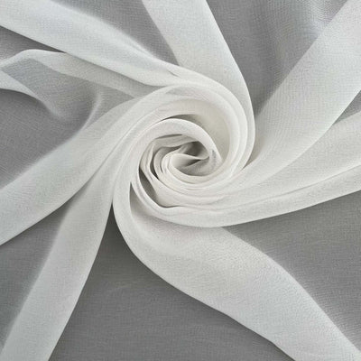 Fabric Pandit Fabric White Dyeable Pure 75X75 Viscose Georgette Plain Fabric (Width 43 Inches, 84 Gms)