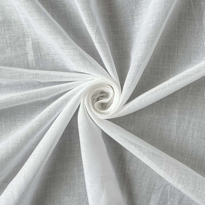 Fabric Pandit Fabric White Dyeable Pure 80*80 Cotton Lawn Plain Fabric (Width 42 Inches, 64 Gms)