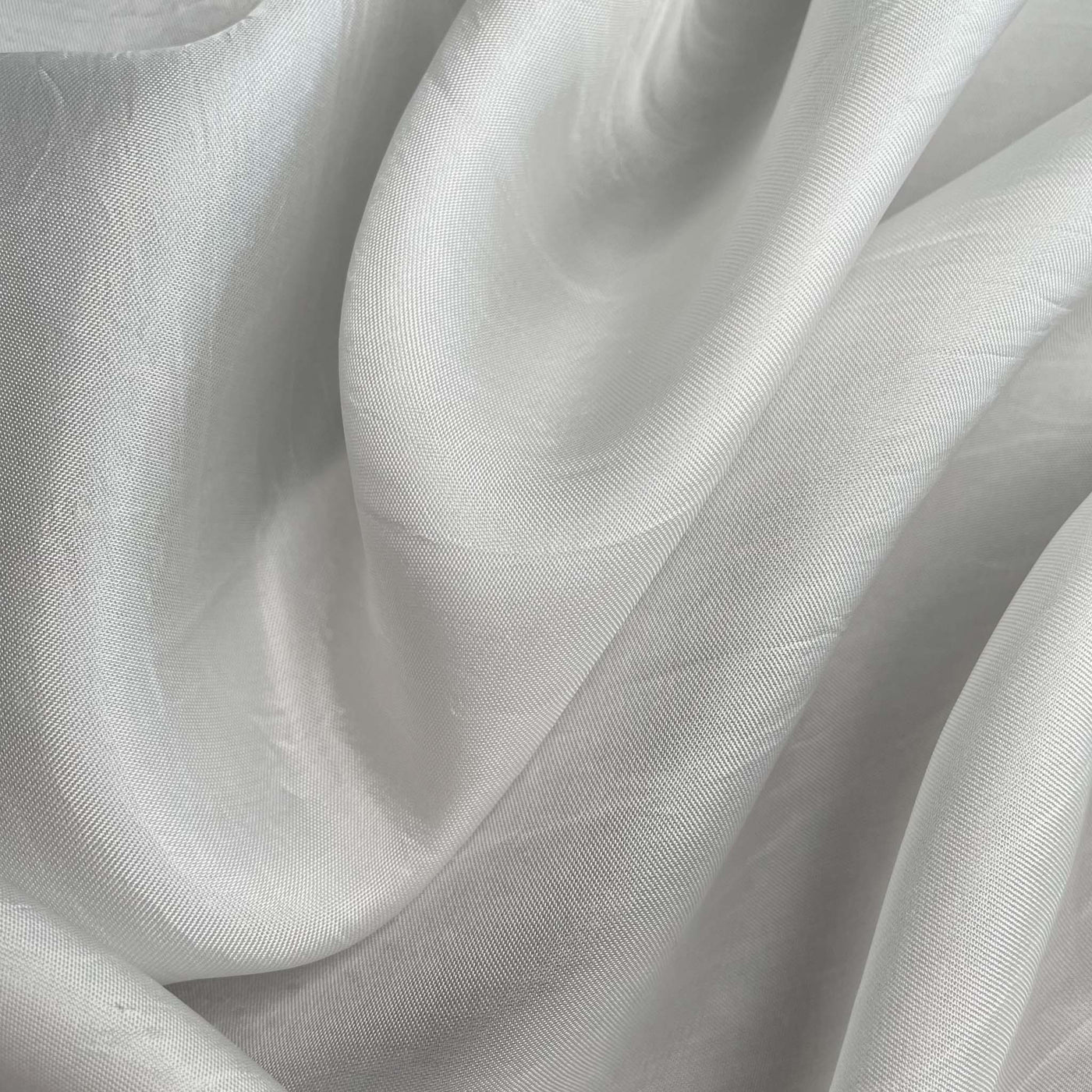 Fabric Pandit Fabric White Dyeable Pure Bemberg Fine Satin Plain Fabric (Width 44 Inches, 95 Gms)