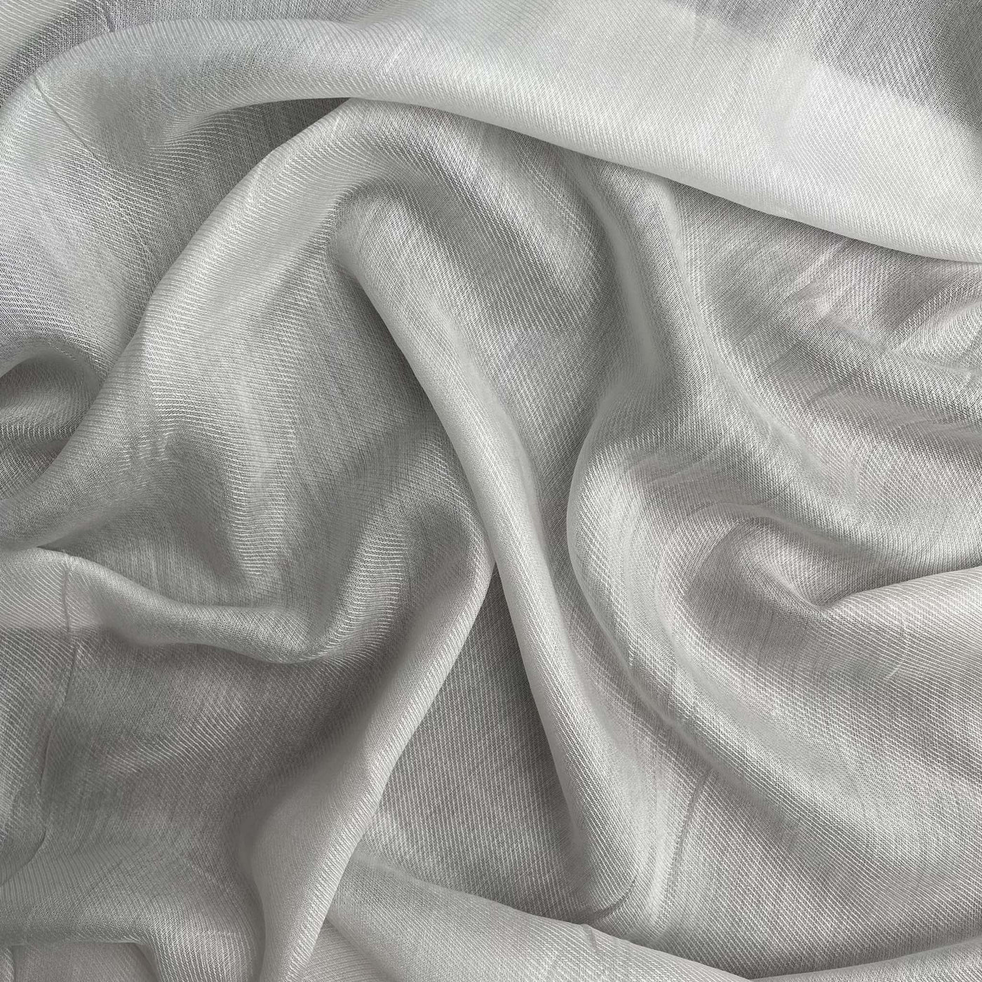 Fabric Pandit Fabric White Dyeable Pure Bemberg Heavy Pashmina Plain Fabric (Width 44 Inches, 88 Gms)
