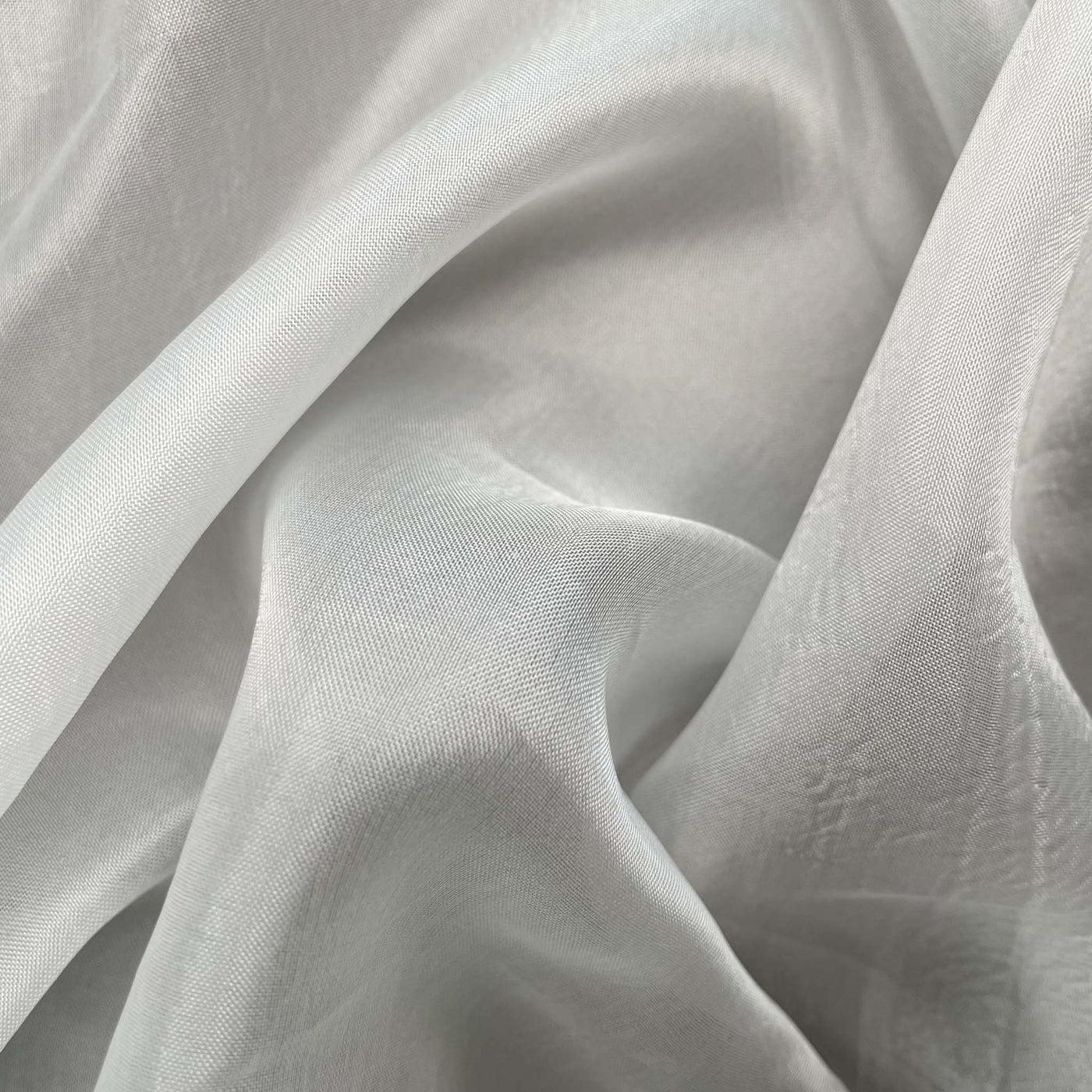 Fabric Pandit Fabric White Dyeable Pure Bemberg Murmur Silk Plain Fabric (Width 44 Inches, 38 Gms)