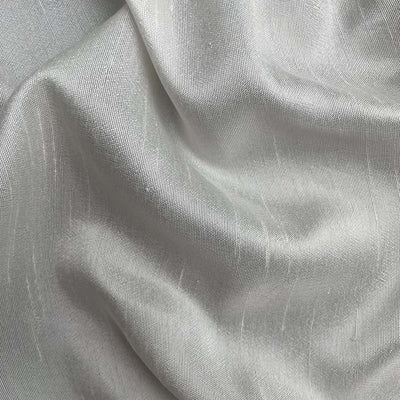 Fabric Pandit Fabric White Dyeable Pure Bemberg Raw Silk Plain Fabric (Width 45 Inches, 117 Gms)