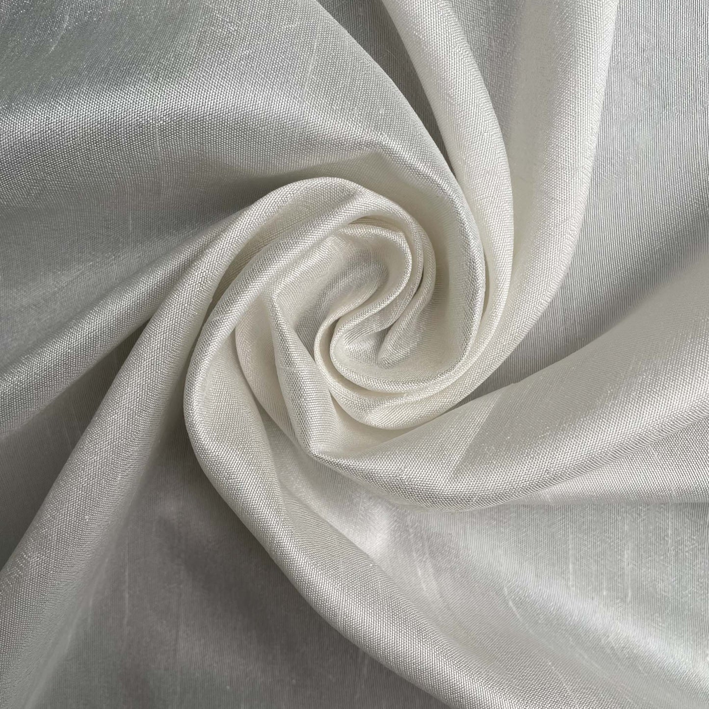 Fabric Pandit Fabric White Dyeable Pure Bemberg Raw Silk Plain Fabric (Width 45 Inches, 117 Gms)