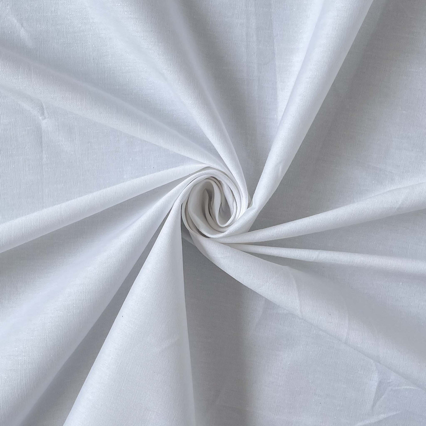 PLAIN WHITE PURE COTTON 190 GSM FABRIC - BLEACHED, DYEABLE & 36 INCH WIDTH