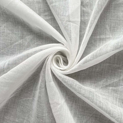 Fabric Pandit Fabric White Dyeable Pure Cotton Mul Plain Fabric (Width 42 Inches, 38 Gms)