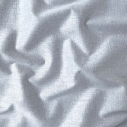 Fabric Pandit Fabric White Dyeable Pure Cotton Satin Plain Fabric (Width 42 Inches, 97 Gms)