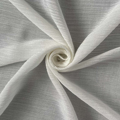 Fabric Pandit Fabric White Dyeable Pure Cotton Wrinkle Plain Fabric (Width 30 Inches, 77 Gms)