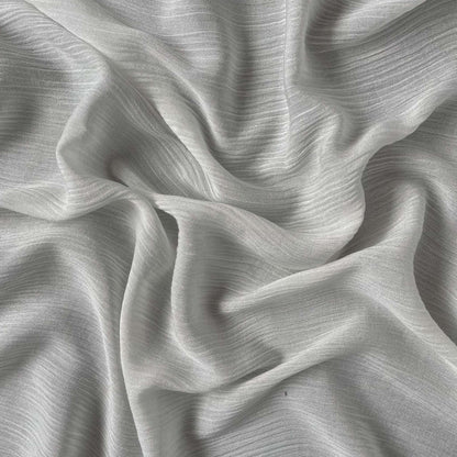 Fabric Pandit Fabric White Dyeable Pure Cotton Wrinkle Plain Fabric (Width 30 Inches, 77 Gms)