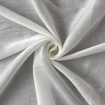 Fabric Pandit Fabric White Dyeable Pure Lawn Cotton Satin Plain Fabric (Width 44 Inches, 62 gms)